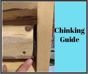 How to apply chinking to a log home.