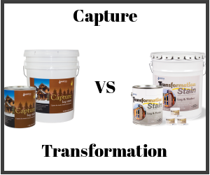 Sashco Capture vs Transformation Stain